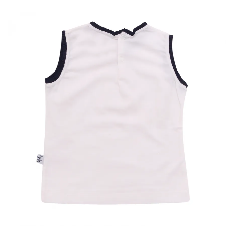 1000AQ canotta bimba IL GUFO girl kids sleeveless t-shirt