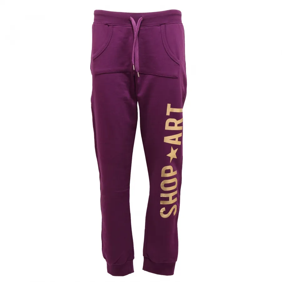  4926S pantalone tuta SHOP ART viola/oro trouser sweatpant woman