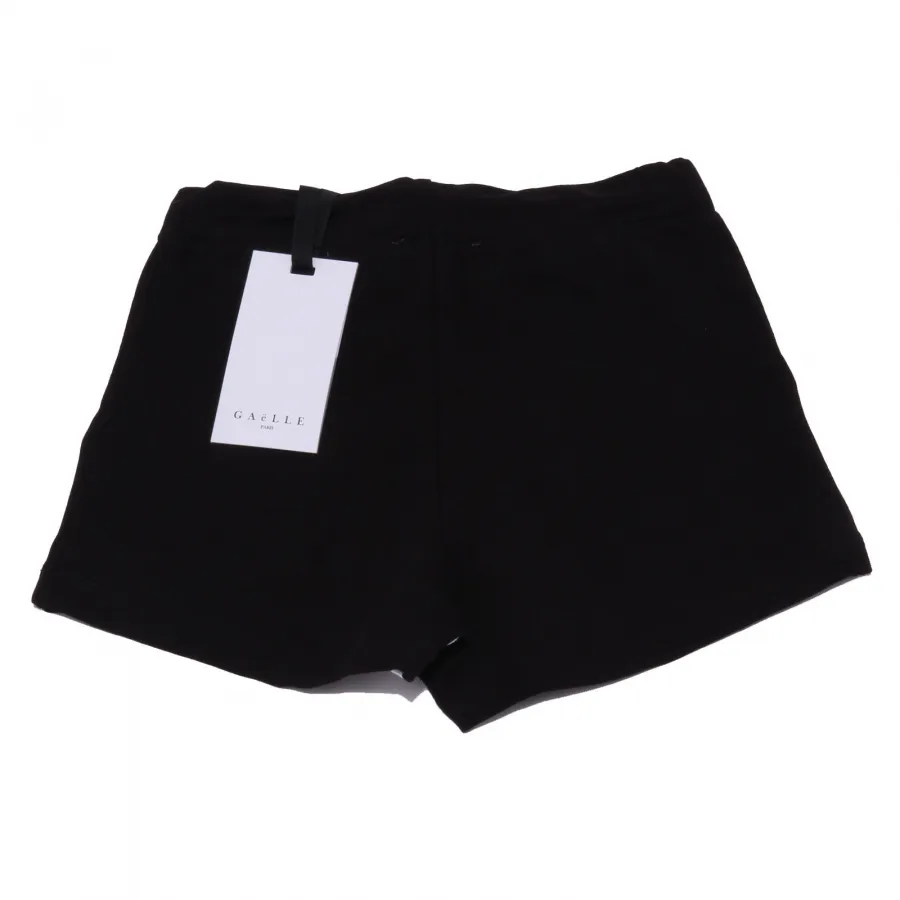6708AB bermuda bimba GIRL GAELLE PARIS black shorts kids