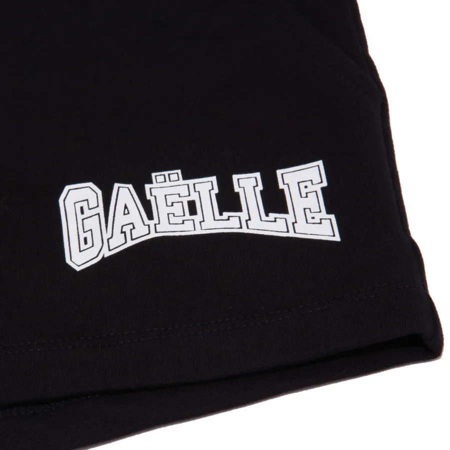 6708AB bermuda bimba GIRL GAELLE PARIS black shorts kids