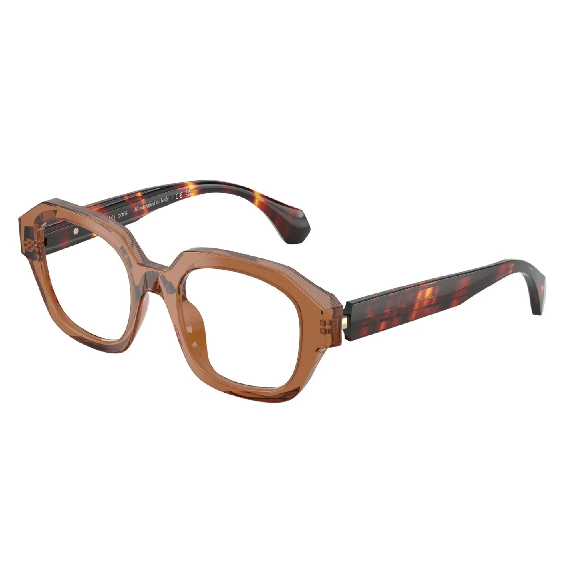  Alain Mikli A0 3510M - 002 Marrone Trasparente/avana Striata | Occhiale Da Vista Unisex 