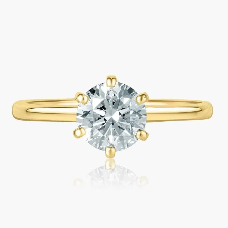 Anello Fidanzamento Oro Giallo Piaget Diamante 1 carato