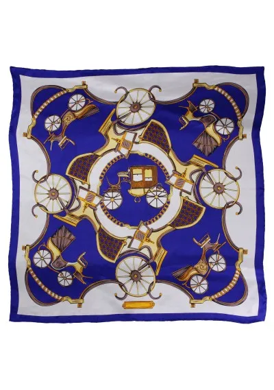 Asciugamano da donna Motivo del veicolo Blu Perla Bianco