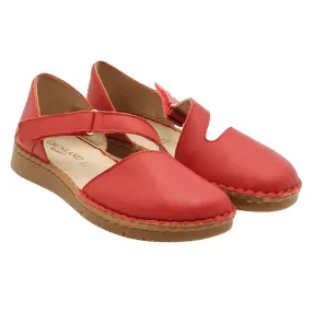 Ballerina Donna Pelle Grunland INAD SC2844-68 231 Rosso