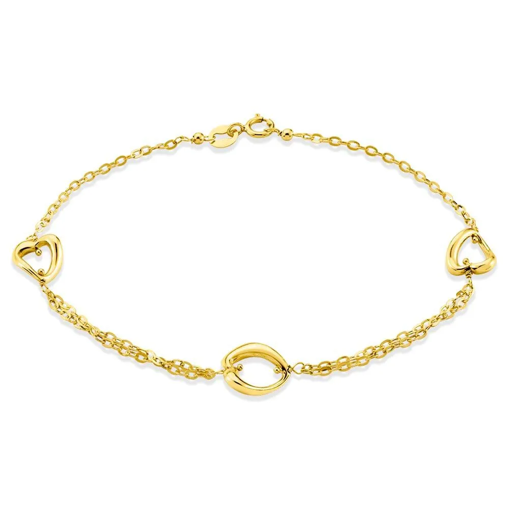 Bracciale Cuore Gold Essence Oro Giallo 750/1000 19 cm 1625500