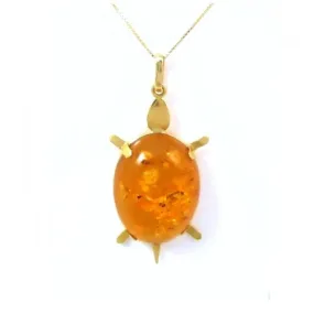 COLLANA DA DONNA IN ORO GIALLO 18 KT CON PENDENTE TARTARUGA