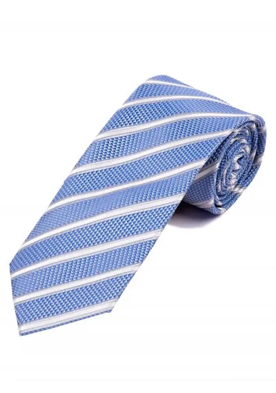 Cravatta Struttura Design Linee Blu Ghiaccio Bianco