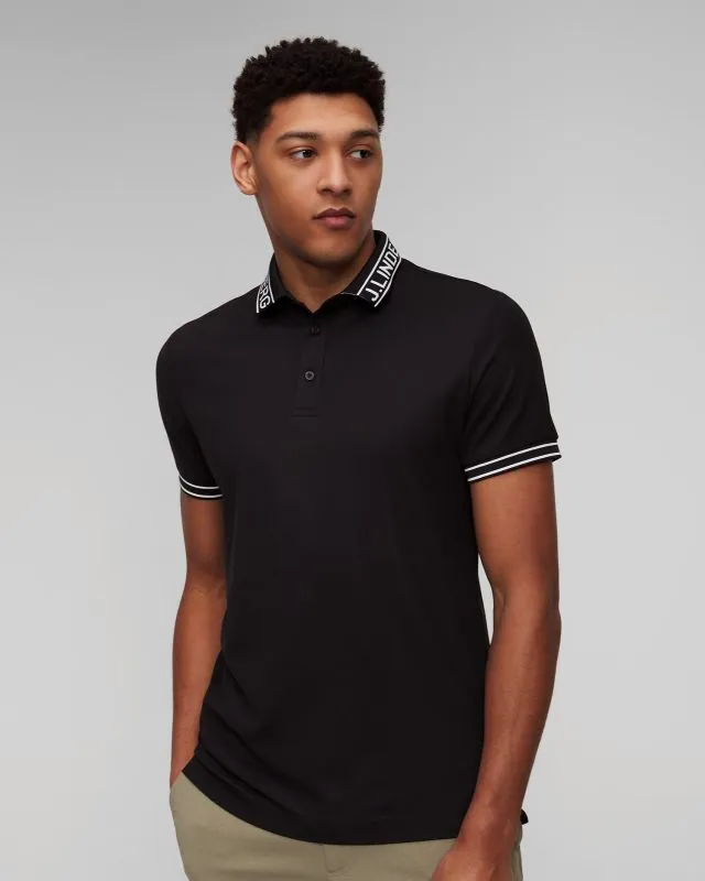 Czarne polo męskie J.Lindeberg Austin GMJT09171-9999