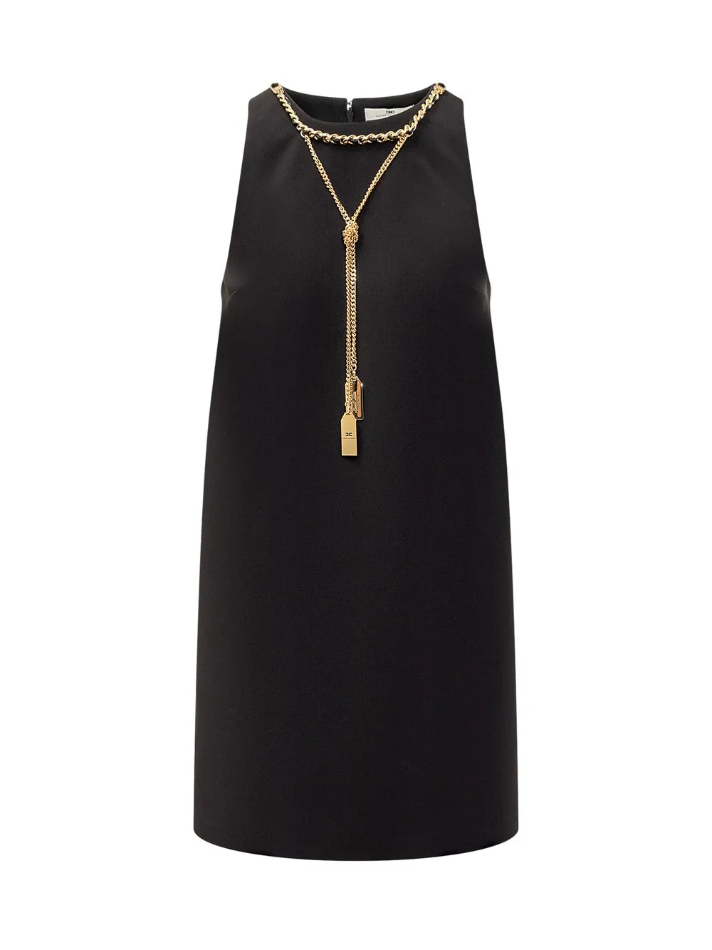 ELISABETTA FRANCHI Abito con Catena e Charms  