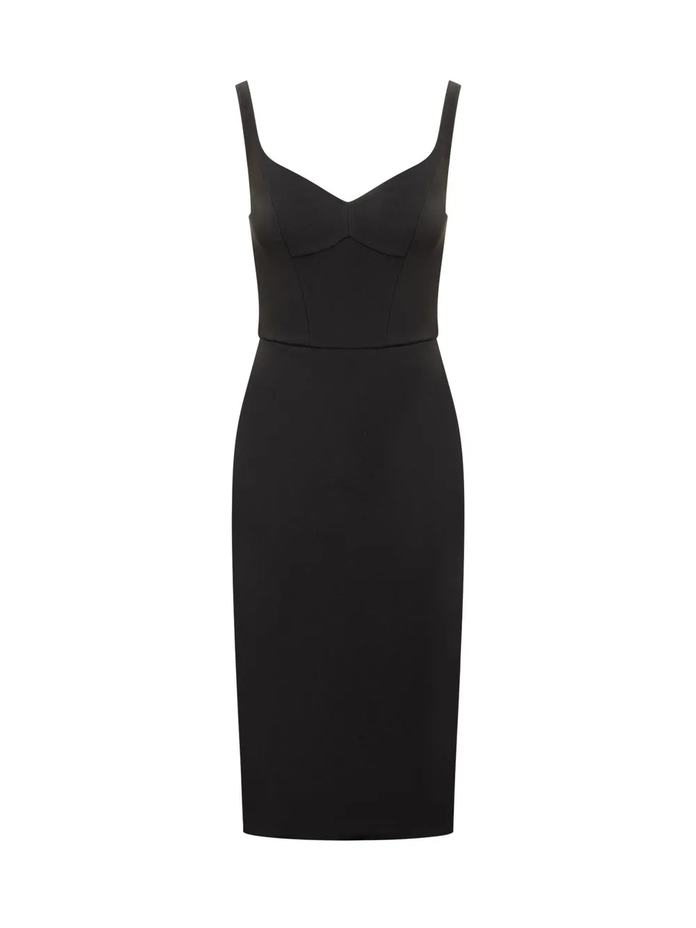 ELISABETTA FRANCHI Abito Tubino in Crêpe Stretch con Zip 