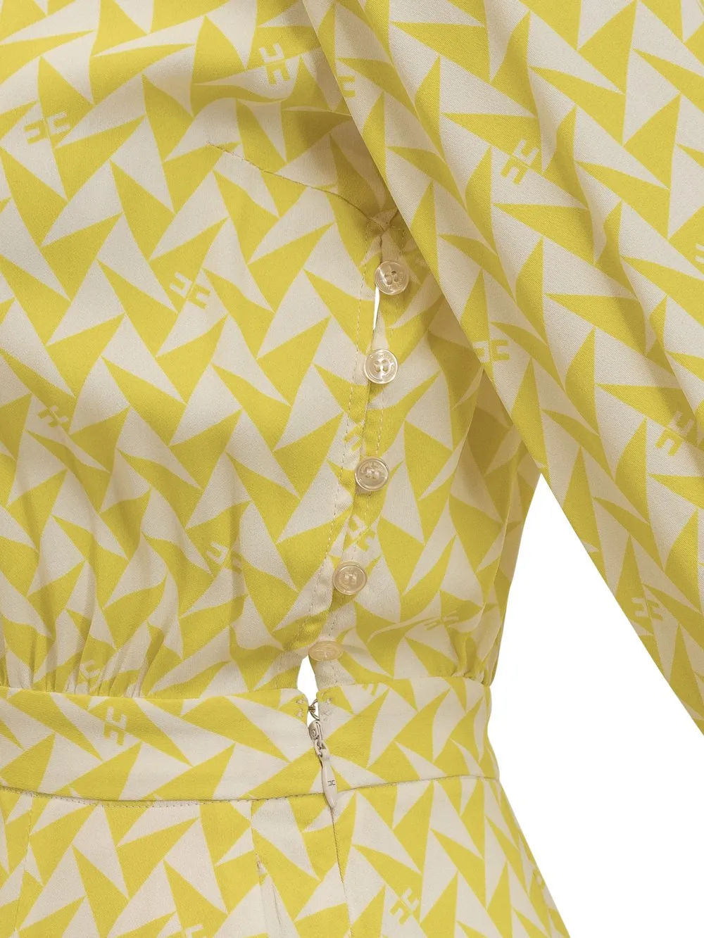 ELISABETTA FRANCHI Tuta con Stampa Geometrica  