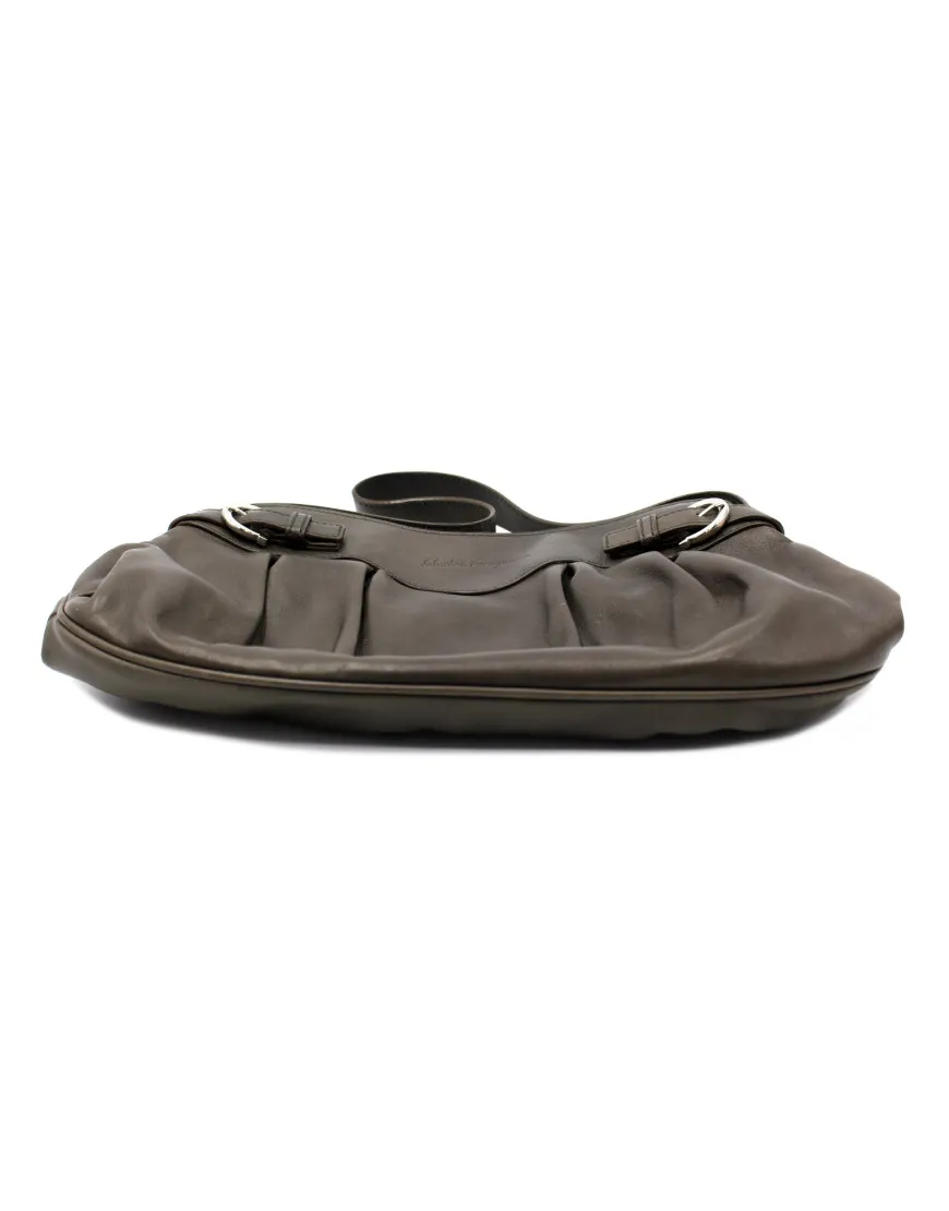 Ferragamo Shopping Pelle Tortora