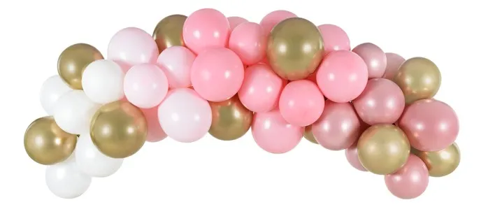 Ghirlanda di palloncini rosa Rosy Blossom