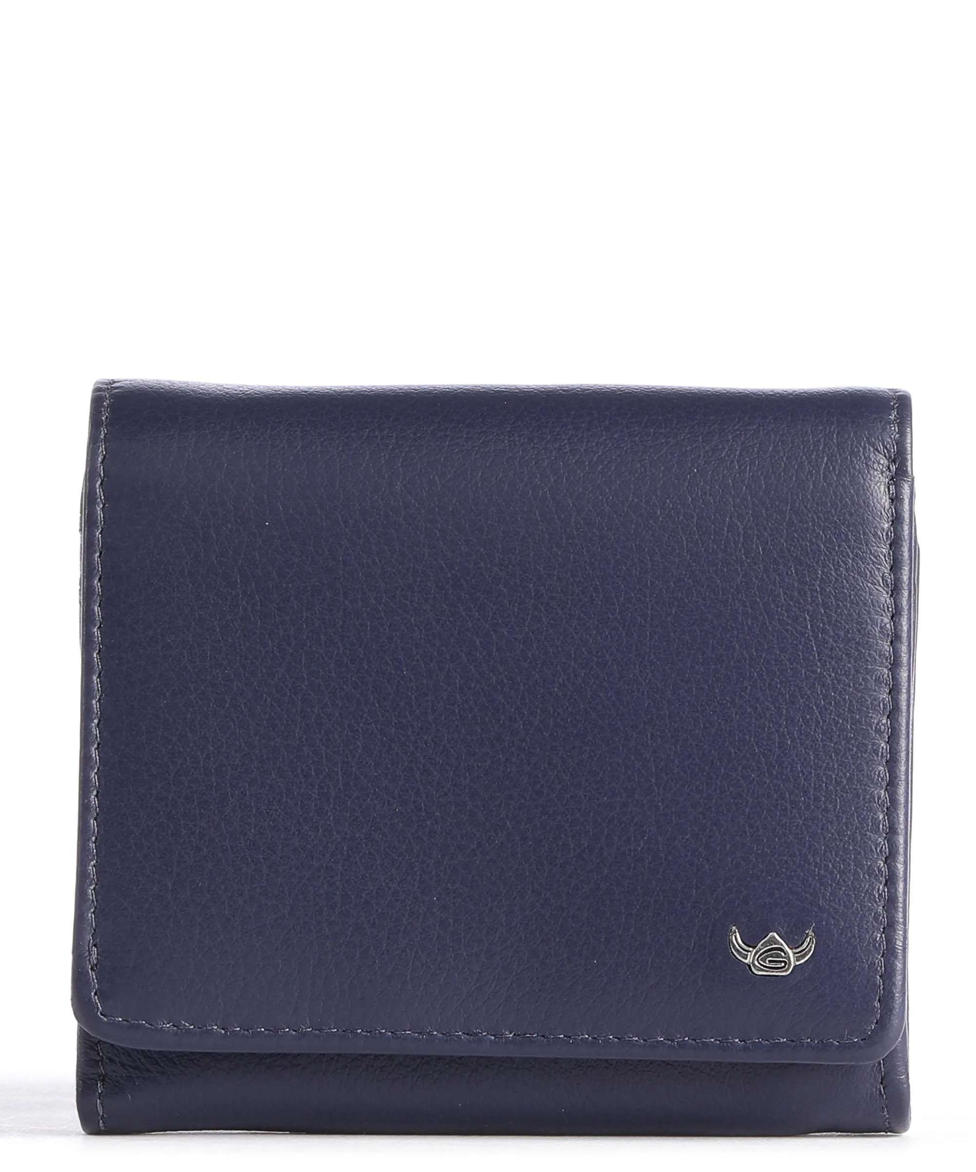  Golden Head Madrid RFID RFIFD Portafoglio pelle di vacchetta grana blu scuro  