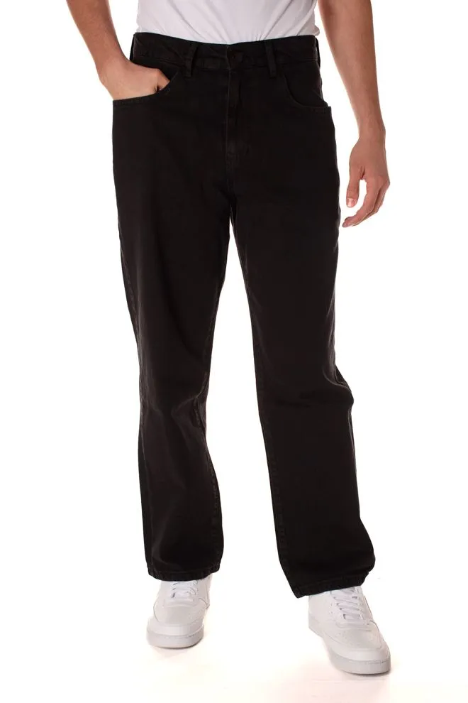 Jeans baggy uomo nero