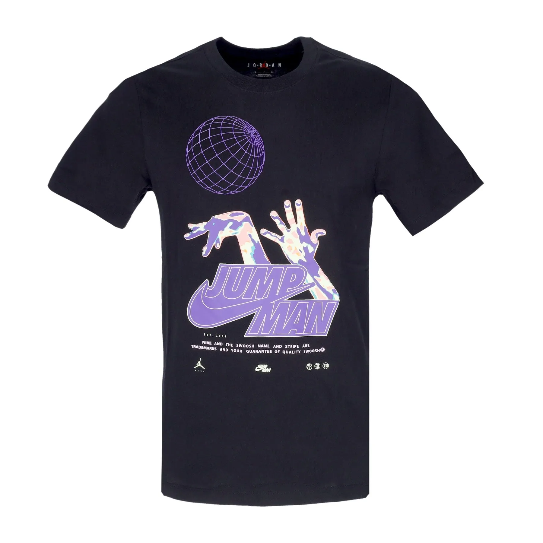 Maglietta Uomo Jumpman Hbr Crew Tee Black