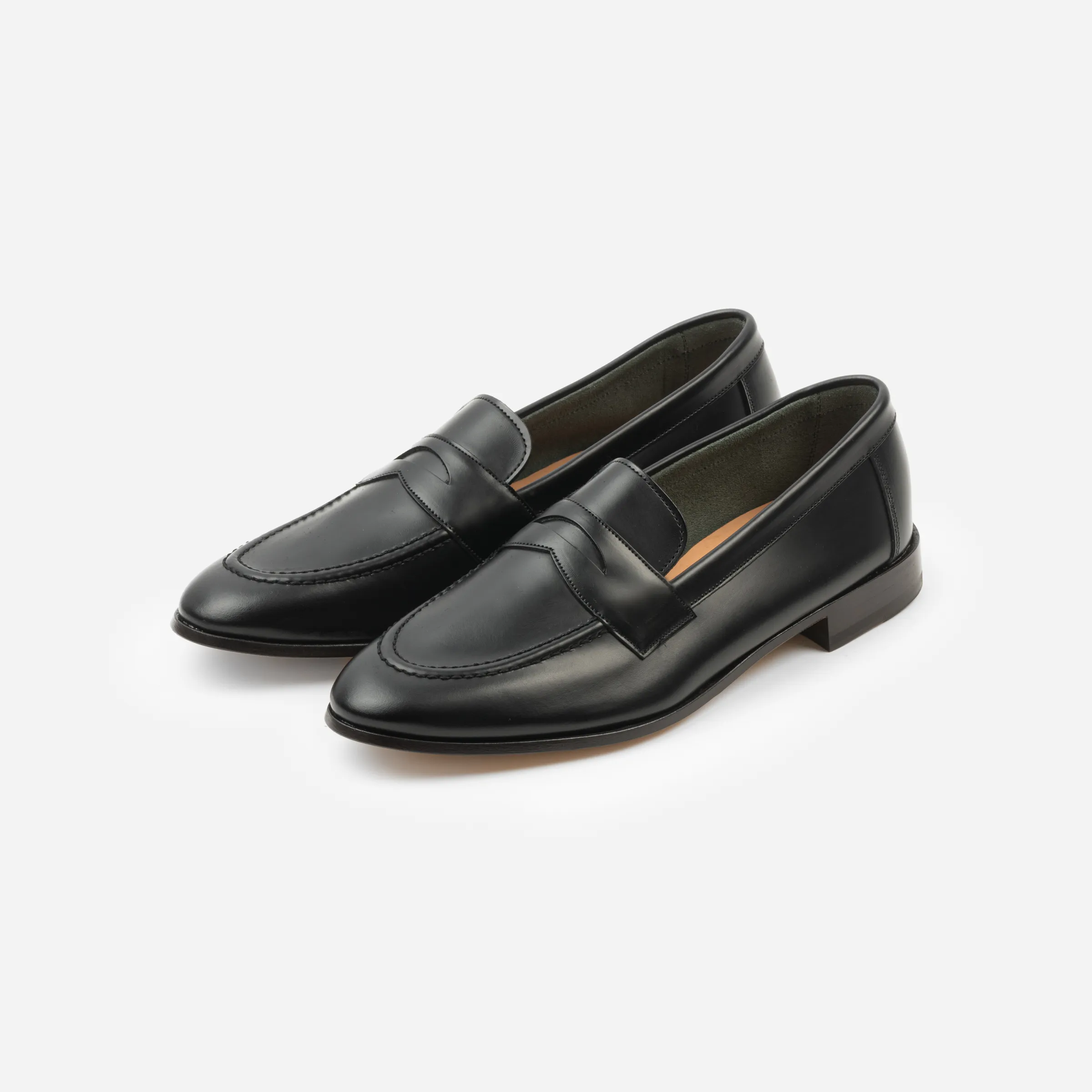 Mocassino con vaschetta in pelle