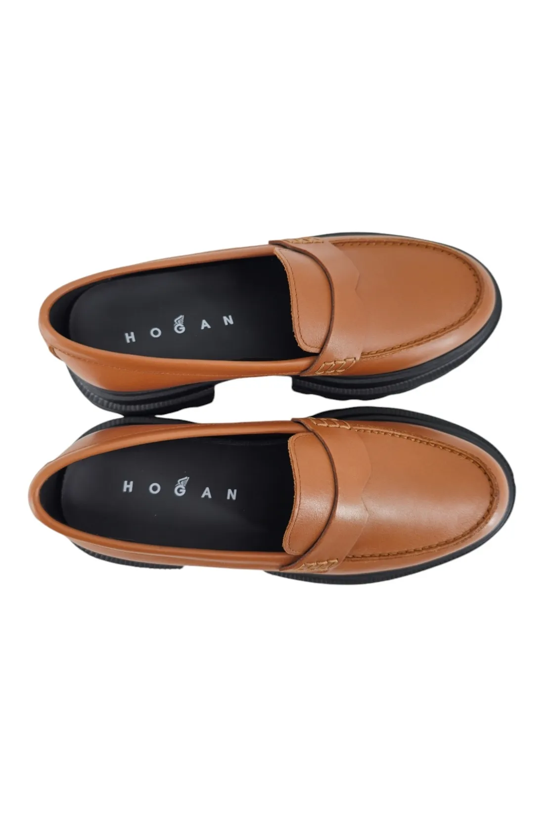 mocassino donna in pelle cuoio
