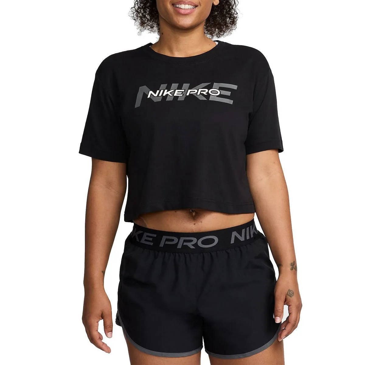      NIKE T-SHIRT CROP NIKE PRO DONNA  