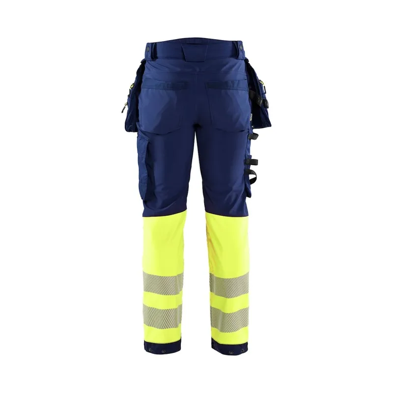 Pantaloni da Lavoro Alta Visibilità Stretch Impermeabile Multitasche Blaklader Softshell 182125138933C50
