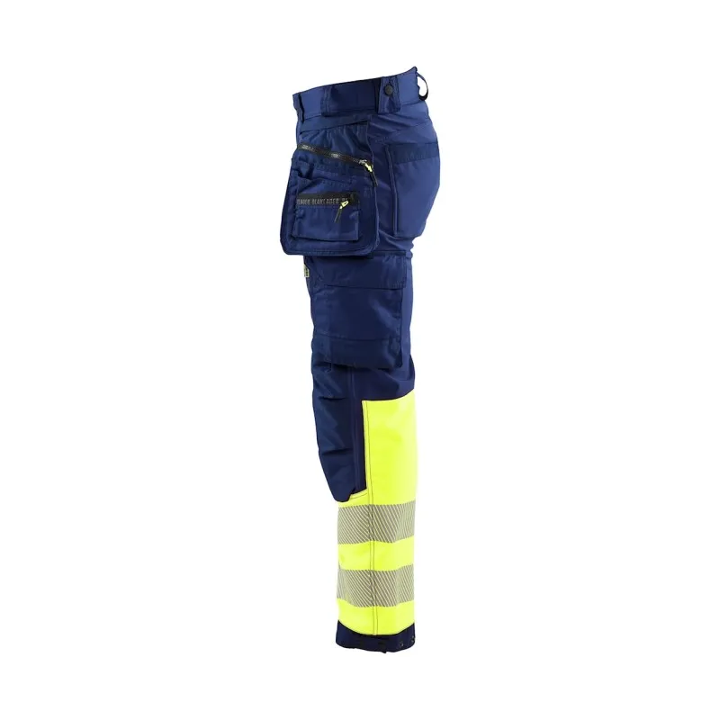 Pantaloni da Lavoro Alta Visibilità Stretch Impermeabile Multitasche Blaklader Softshell 182125138933C50