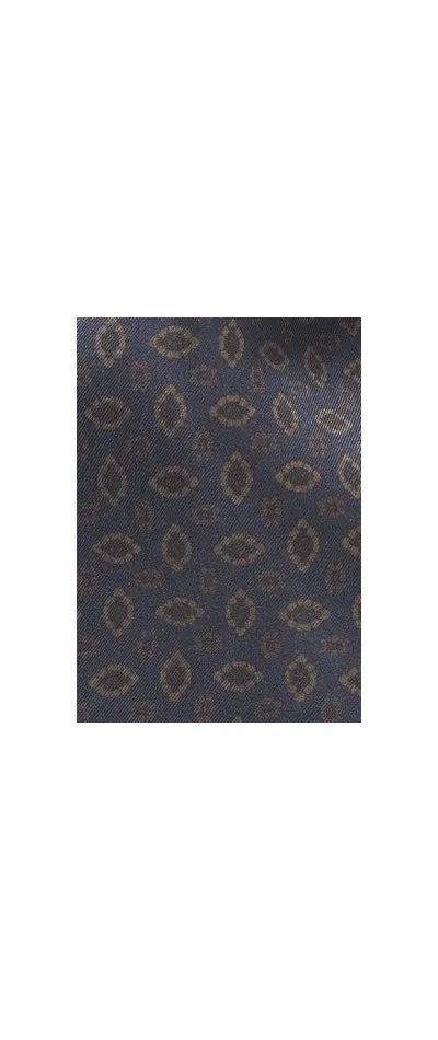 Plastron blu scuro seta
