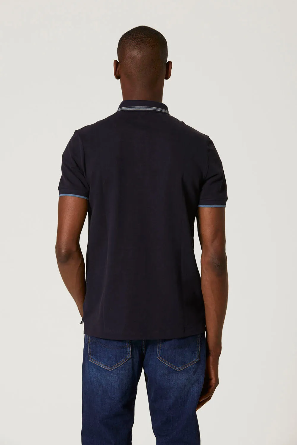 Polo with Aeronautica Militare Embroidery / Blue