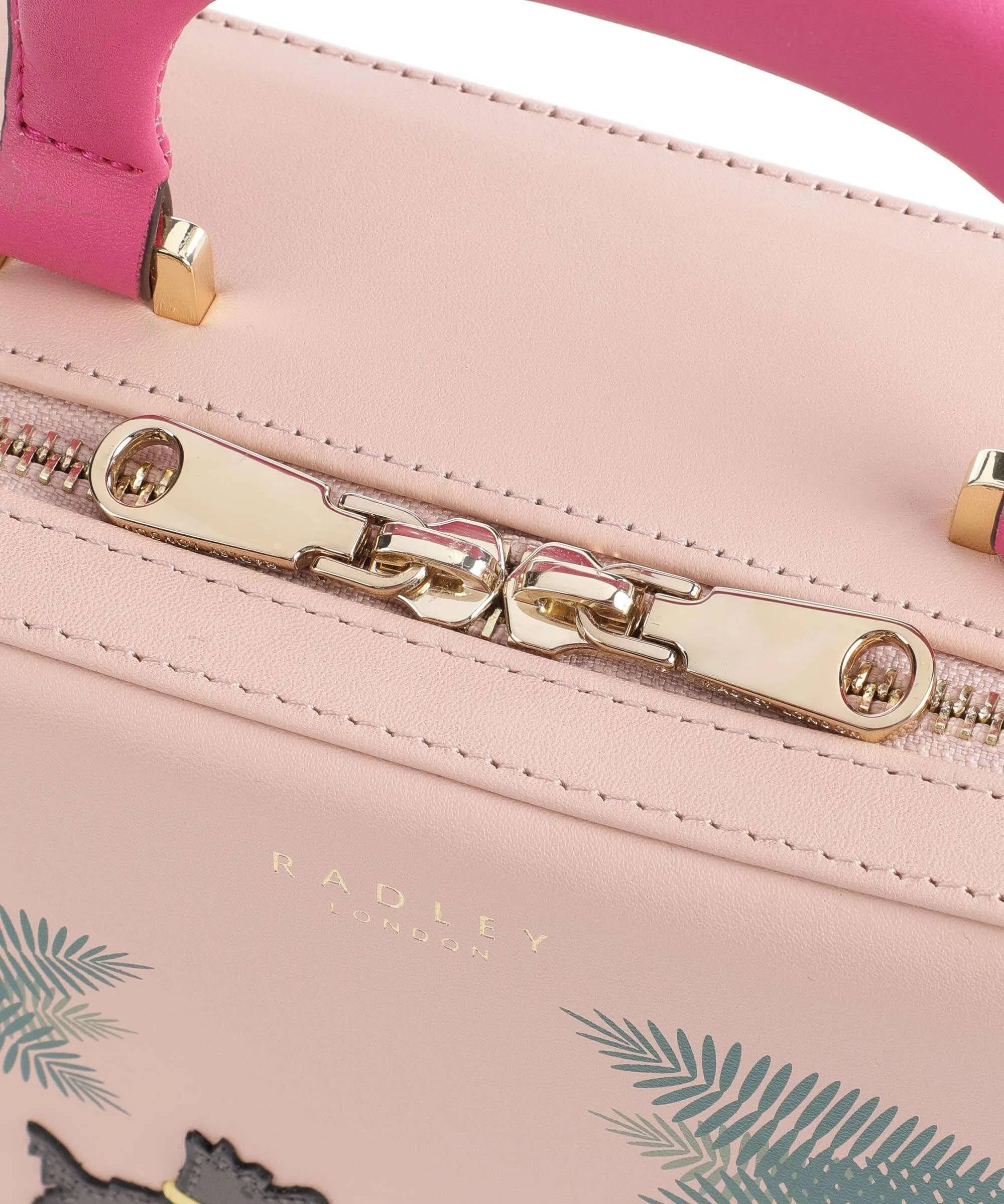 Radley London Vacation Street Borsa a tracolla pelle a grana fine rosa antico  