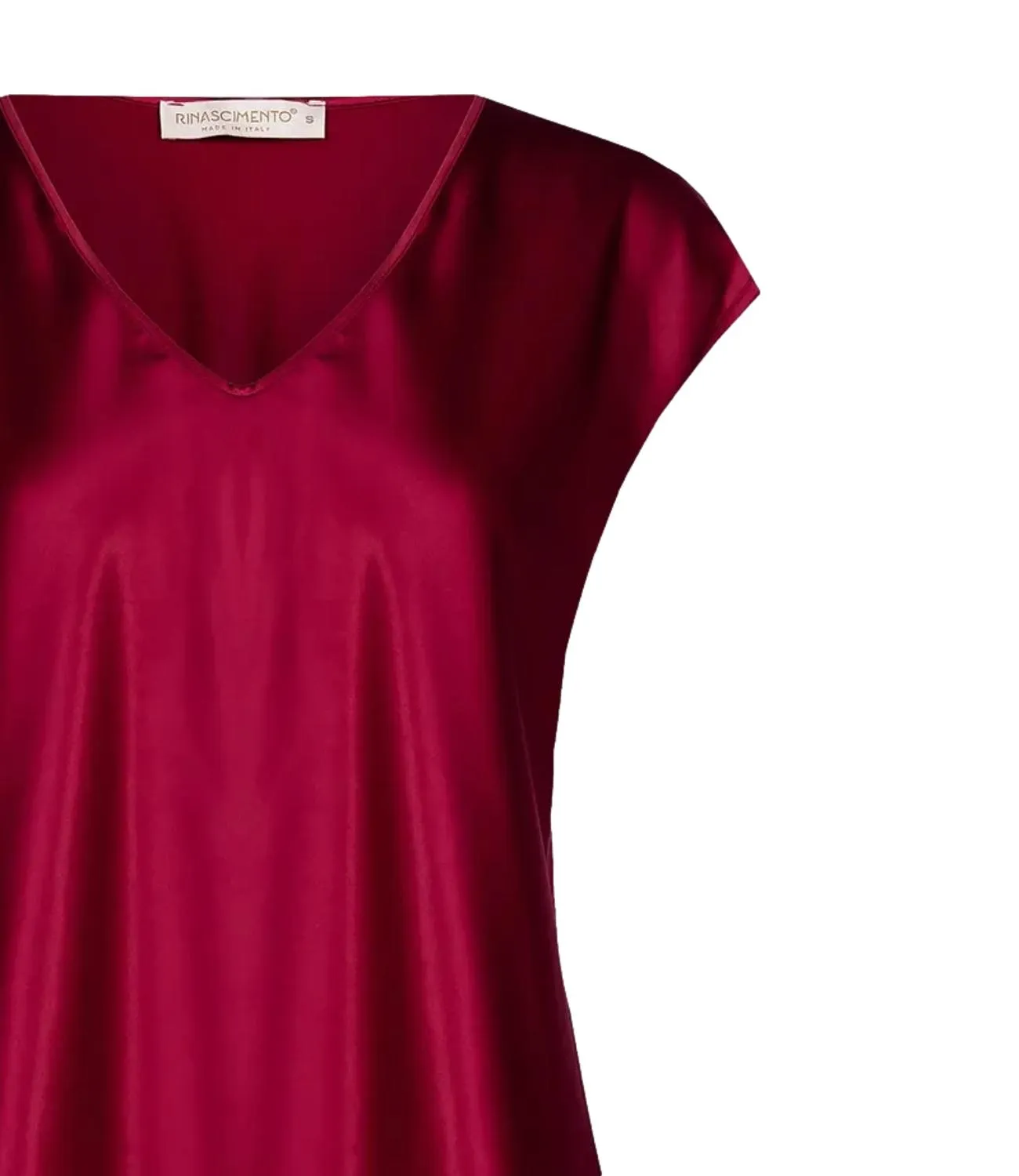 Rinascimento Blusa bordeaux rosso donna