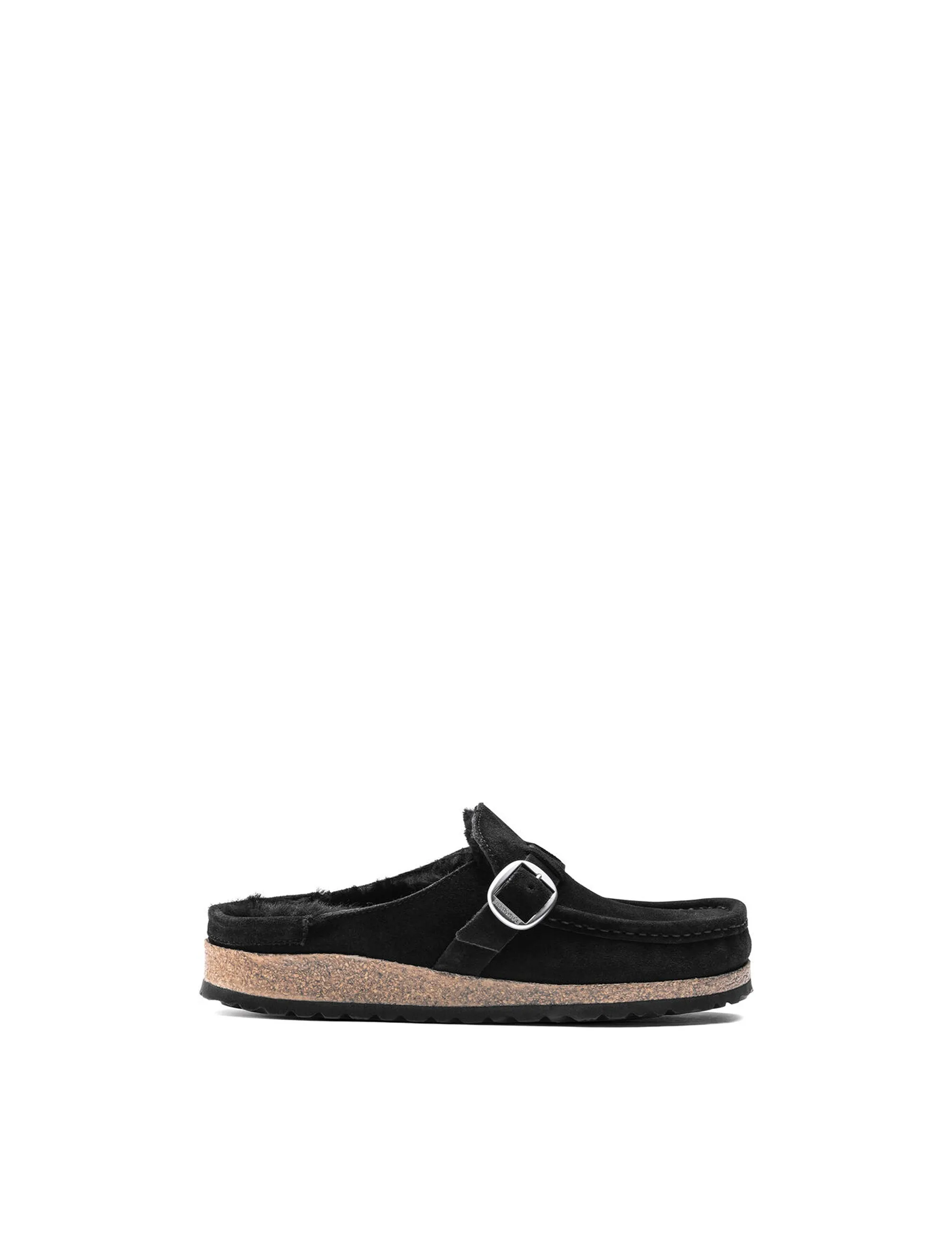 slipper camoscio nero
