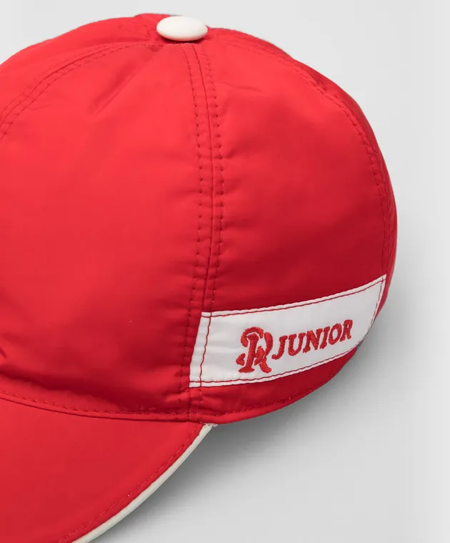 Stefano Ricci Berretto rosso da bambino con logo YVF5357GF0007