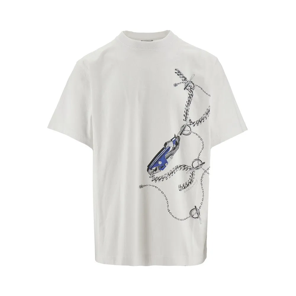 T-shirt con stampa 'Knight Hardware'