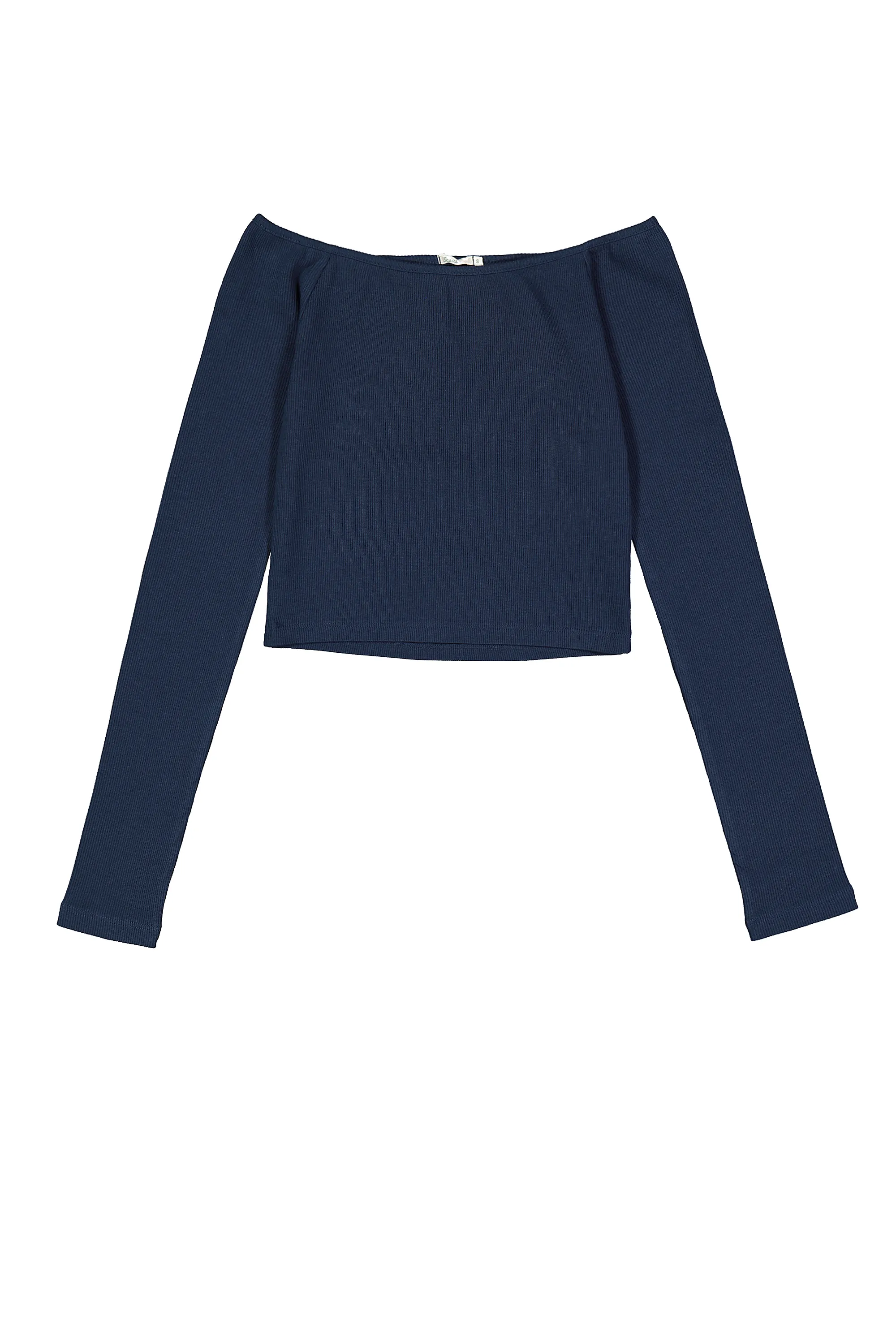         T-SHIRT MANICA LUNGA CROPPED SPALLE SCOPERTE
