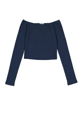         T-SHIRT MANICA LUNGA CROPPED SPALLE SCOPERTE