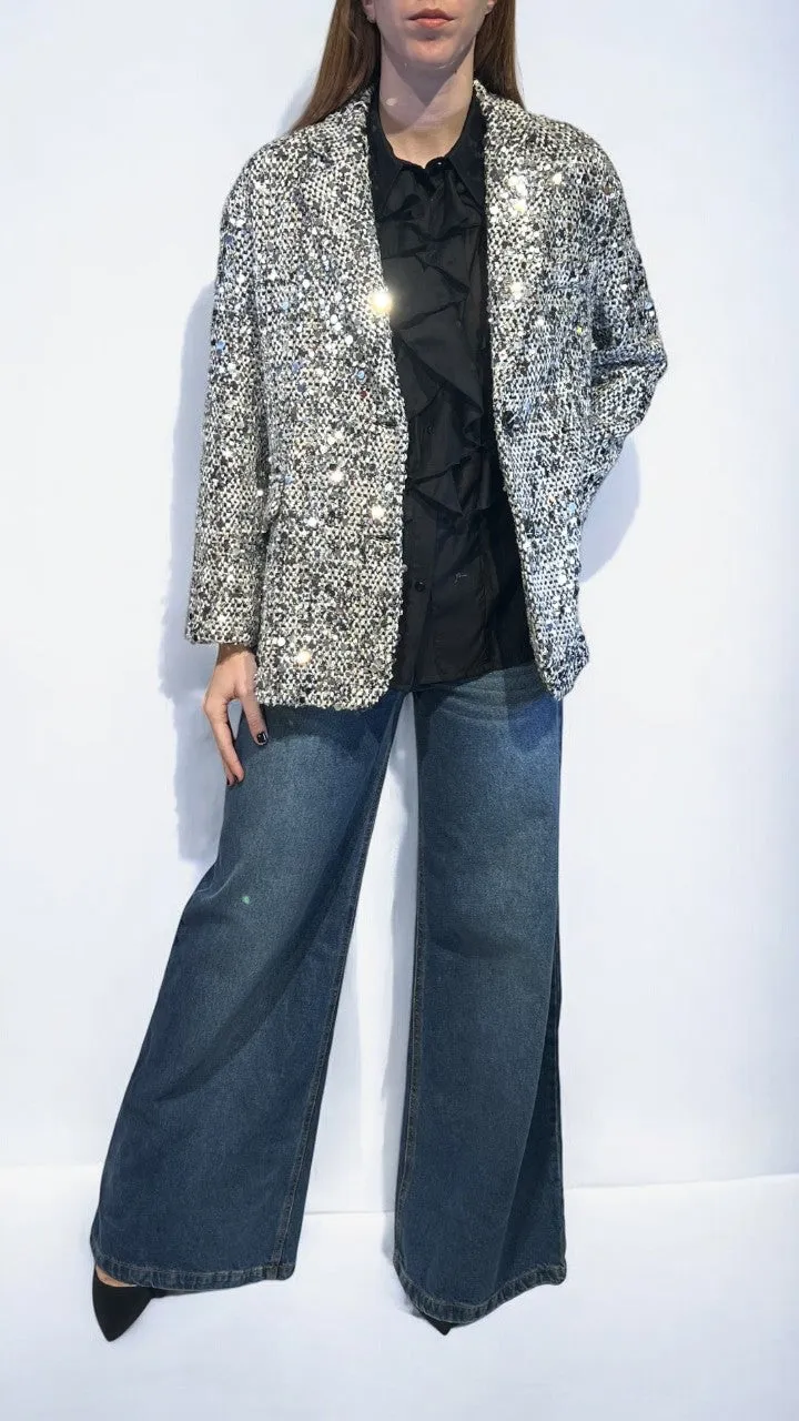 TENSIONE IN - GIACCA OVER IN PAILLETTES