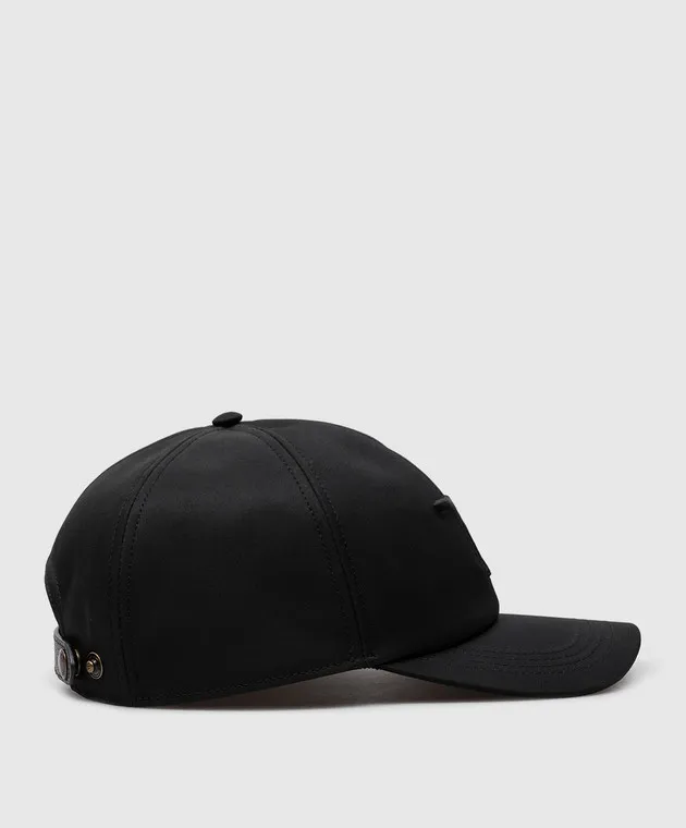 Tom Ford Berretto nero con ricamo logo MH003TCN036G