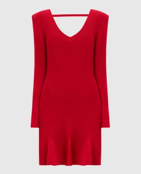 Twinset Actitude Miniabito rosso con spalle accentuate 242AP3311
