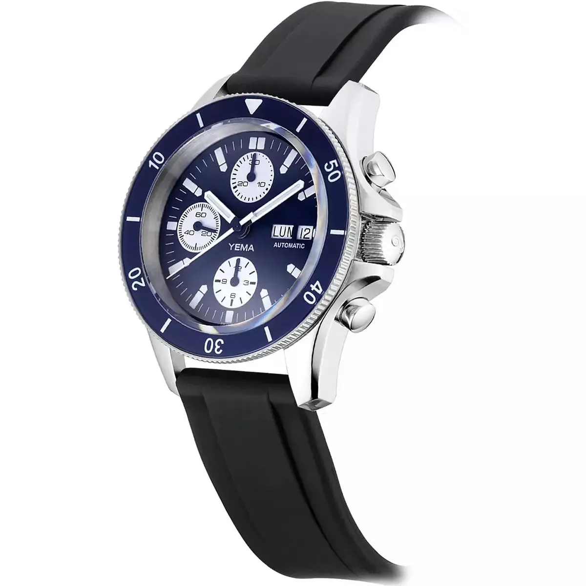 Yema Automatico Navygraf Chrono Blu 40 mm YNAV22CH.EN-GRBS